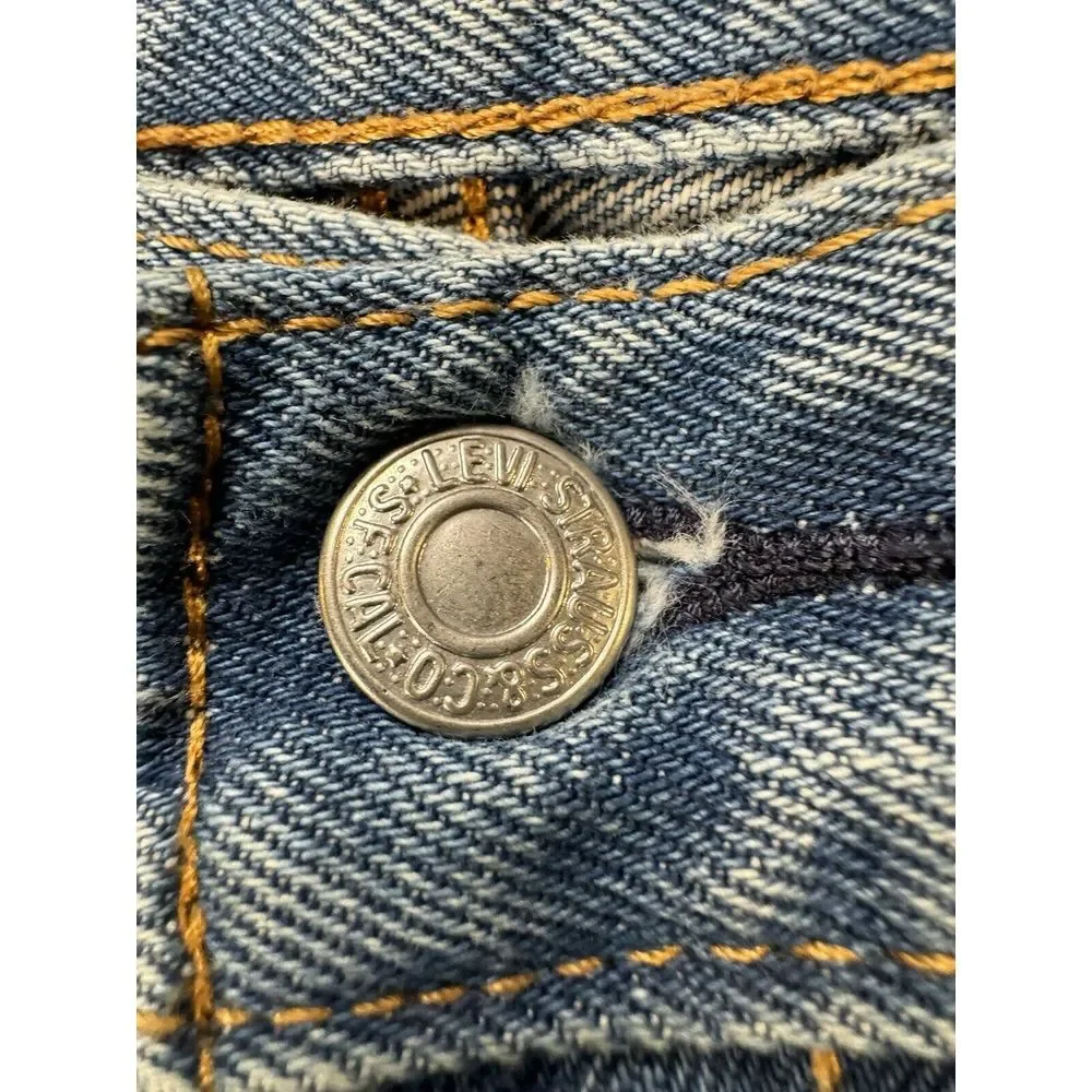 Levi 505 Jeans Men 38X30 Blue Denim 5-Pocket Easy‎ Care Casual Work Wear